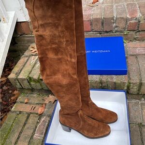 Stuart Weitzman Over the Knee Suede Boots